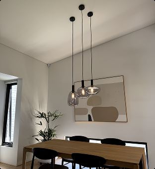 Dining room pendant light installation