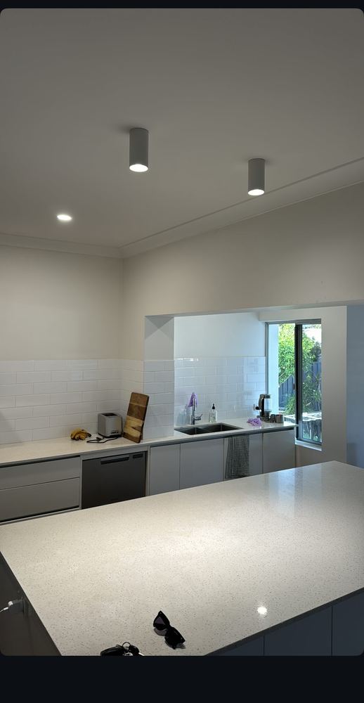 Kitchen downlight installation